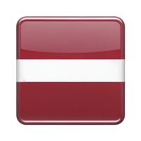 3D Latvia Flag Icon in Rectangle Shape for Creative Design and Branding Use png
