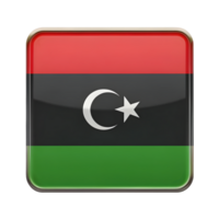 3D Libya Flag Icon - Versatile Rectangle Shape for Creative Digital Projects and Designs png
