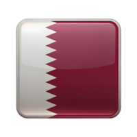 3D Qatar Flag Icon in Rectangle Shape for Use in Graphic Designs and Digital Projects png