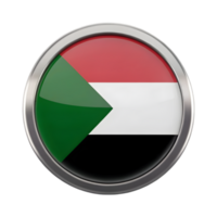 3D Circular Icon of the Sudan Flag for Use in Various Digital and Print Media Design Projects png