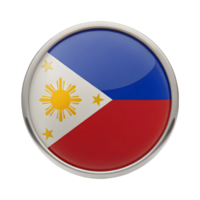 Beautifully Designed 3D Circular Icon of the Philippines Flag for Diverse Applications png
