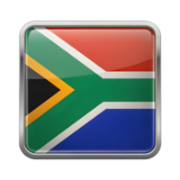 3D South Africa Flag Icon in a Rectangular Shape Suitable for Various Design Applications and Projects png