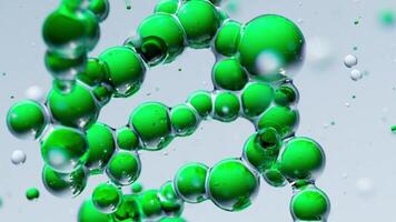 Molecular structure of DNA. 3D rendering. video