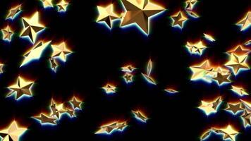 Star particle animation video