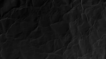 Dark Black Crumpled Sheet of Paper Texture Stop Motion Seamless Loop video