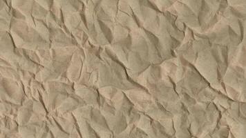 4k Kraft Crumpled Sheet of Paper Texture Stop Motion Seamless Loop video