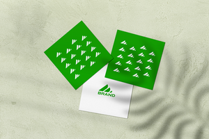 Contemporary Square Name Card Mockups for Creative Branding psd