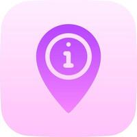 The location icon on an app vector