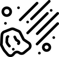 A black and white illustration of a rock with a hole in it vector