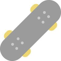 A skateboard is shown on a white background vector
