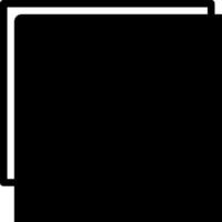 A black square with a white border vector