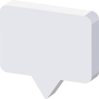 A speech bubble icon on a white background vector