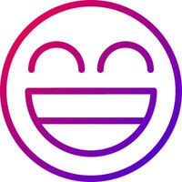 A smiley face with a purple and pink background vector