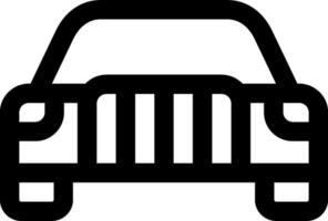A black and white image of a car vector