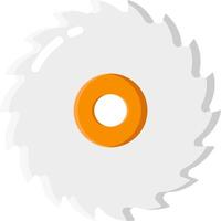 A circular saw blade on a white background vector