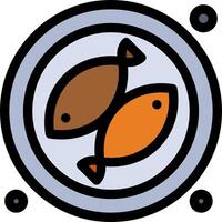 Fish icon illustration vector