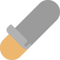 A pill with a yellow and gray color vector