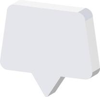 A speech bubble icon on a white background vector