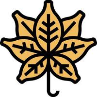 A golden maple leaf on a white background vector