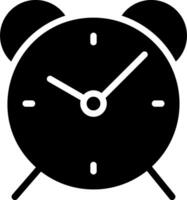 An alarm clock icon on a white background vector
