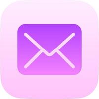Email icon on a pink background vector
