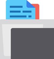 File folder icon vector