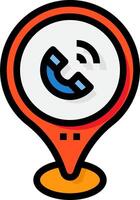 A phone icon with a phone on it vector