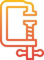 A logo with a wrench and a screw vector