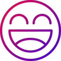 A smiley face with a purple and pink background vector