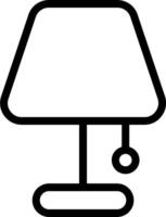 A black and white image of a lamp vector