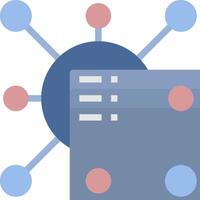 A server with a network of dots vector