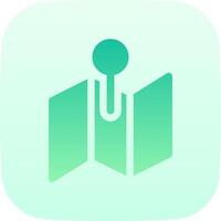 The app icon for a map with a pin vector