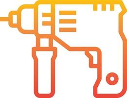 A drill icon on a white background vector