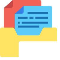 File folder icon vector