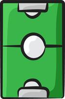 A soccer ball with a white ball in the middle vector