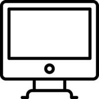 Computer monitor icon vector
