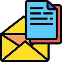 Email and envelope icon vector