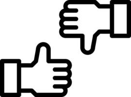 Two thumbs up icon on a white background vector