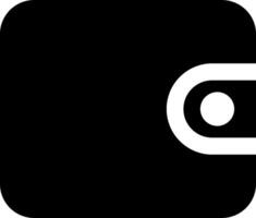 A black and white square with a white circle in the middle vector
