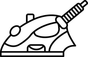 An ironing board with a handle and a handle vector