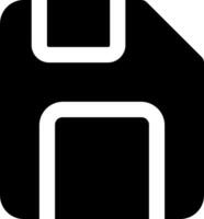 A black and white floppy disk icon vector