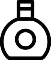 A black and white image of a bottle of liquor vector