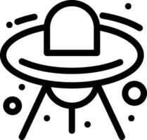 Alien spaceship icon vector