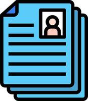 A stack of paper with a person's face on it vector