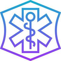 The medical symbol of the star of life vector