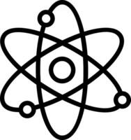 An atom symbol on a white background vector