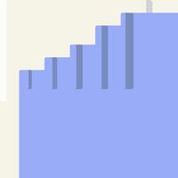 A graph of the number of people who have been vaccinated vector