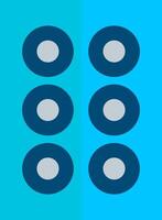 A blue and white background with four circles vector