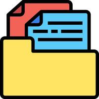 File folder icon vector