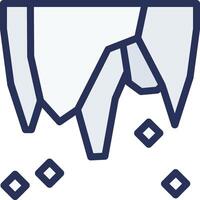 Iceberg icon isolated icon vector